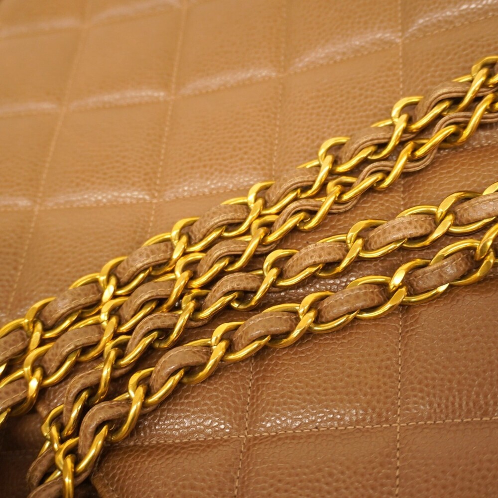 CHANEL Brown Caviar Leather Tote Bag - Picture 13 of 14